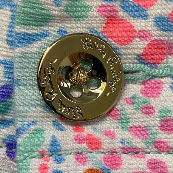 Lilly Pulitzer 5” Callahan Minty Fresh Shorts - Picture 14 of 16